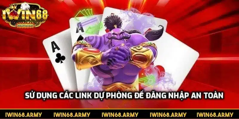 Sử dụng các link dự phòng để đăng nhập an toàn